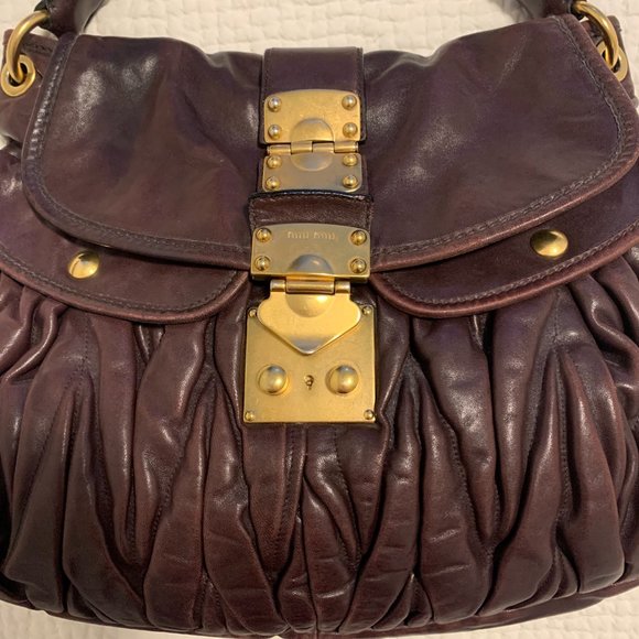 Mui Mui Brown leather bag - Picture 2 of 7